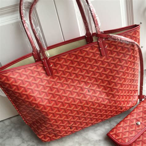 goyard tote bag red|reversible goyard tote bag.